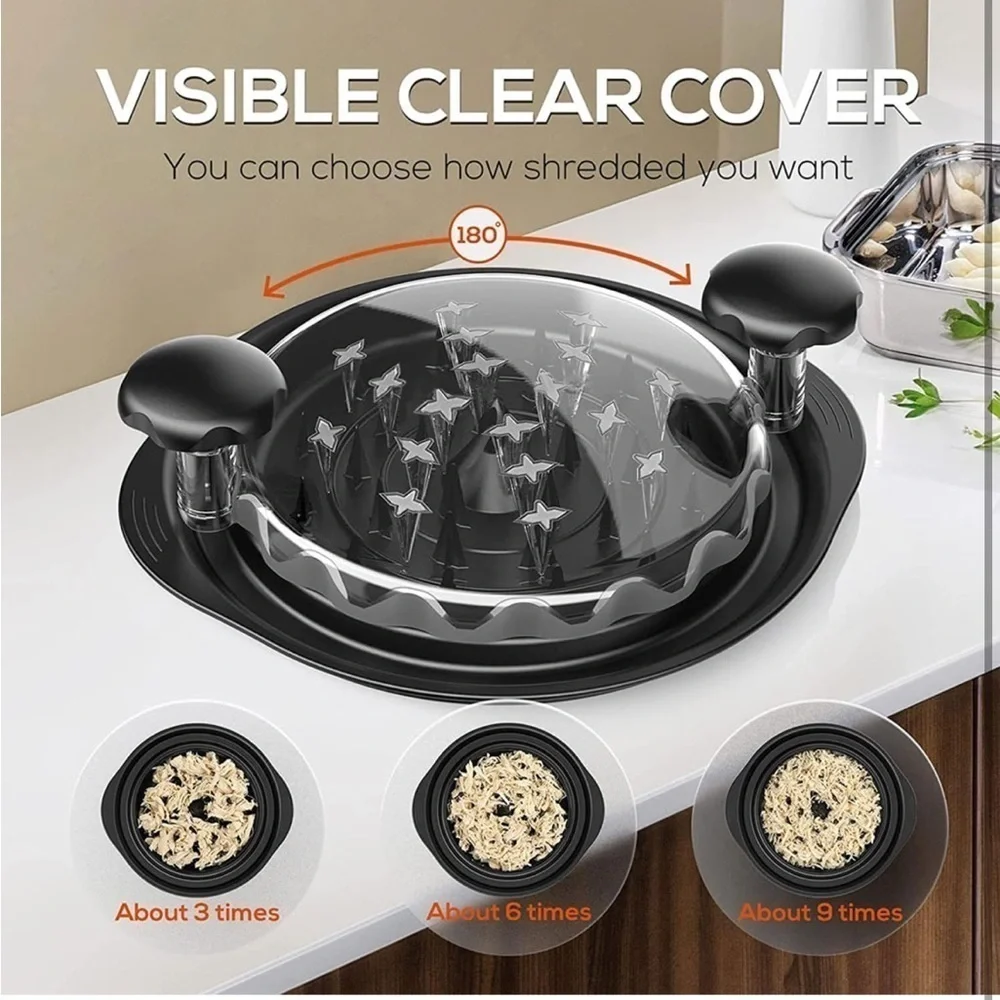Brand New Chicken Shredder Cleaning Brush Meat Twist Kitchen Tool Non-Slip